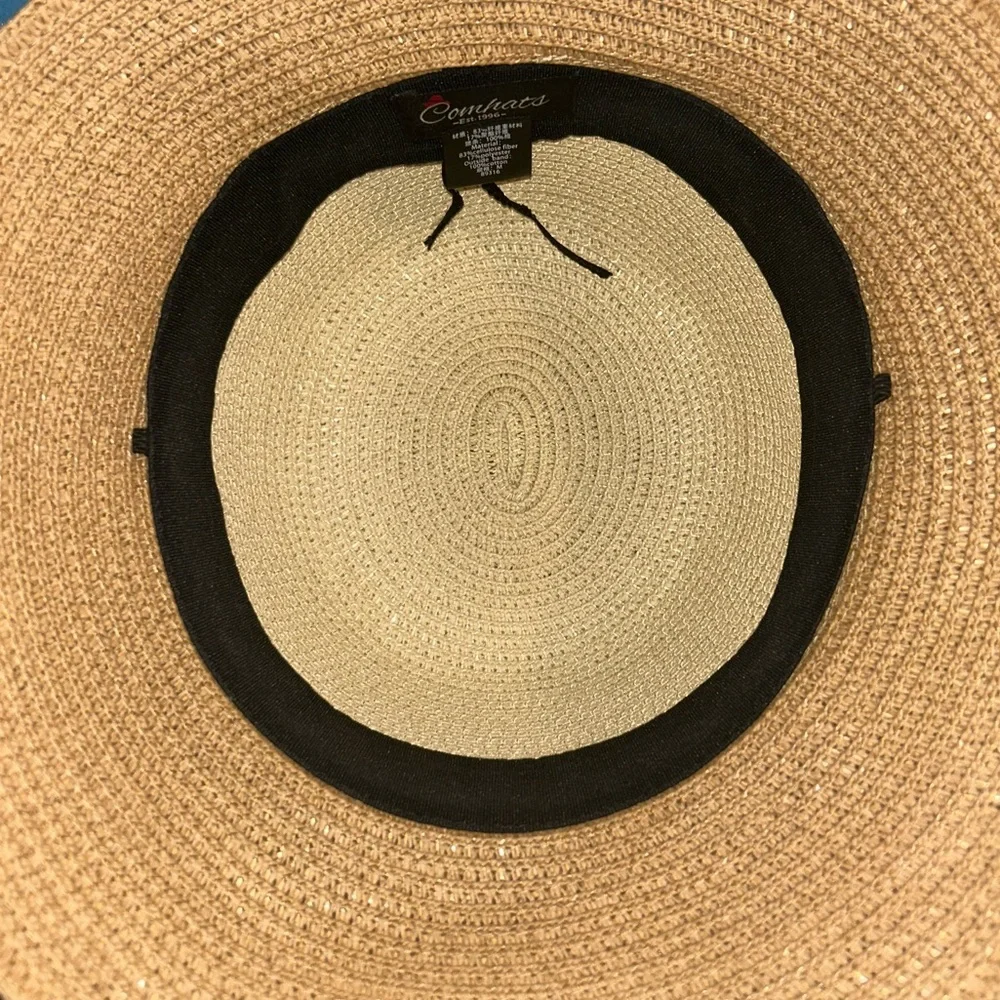 Packable Versatile Wide Rimmed Straw Hat with Vintage Look